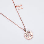 Customized "H" Letter Moissanite Diamond Necklace