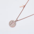 Customized "T" Letter Moissanite Diamond Necklace