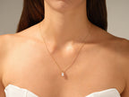 1.0 CT Emerald Moissanite Diamond Solitaire Necklace