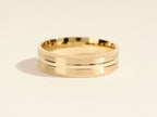Milgrain Edge Plain man's wedding band