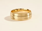 Men's Wedding Band with Matte Brushed Finish
