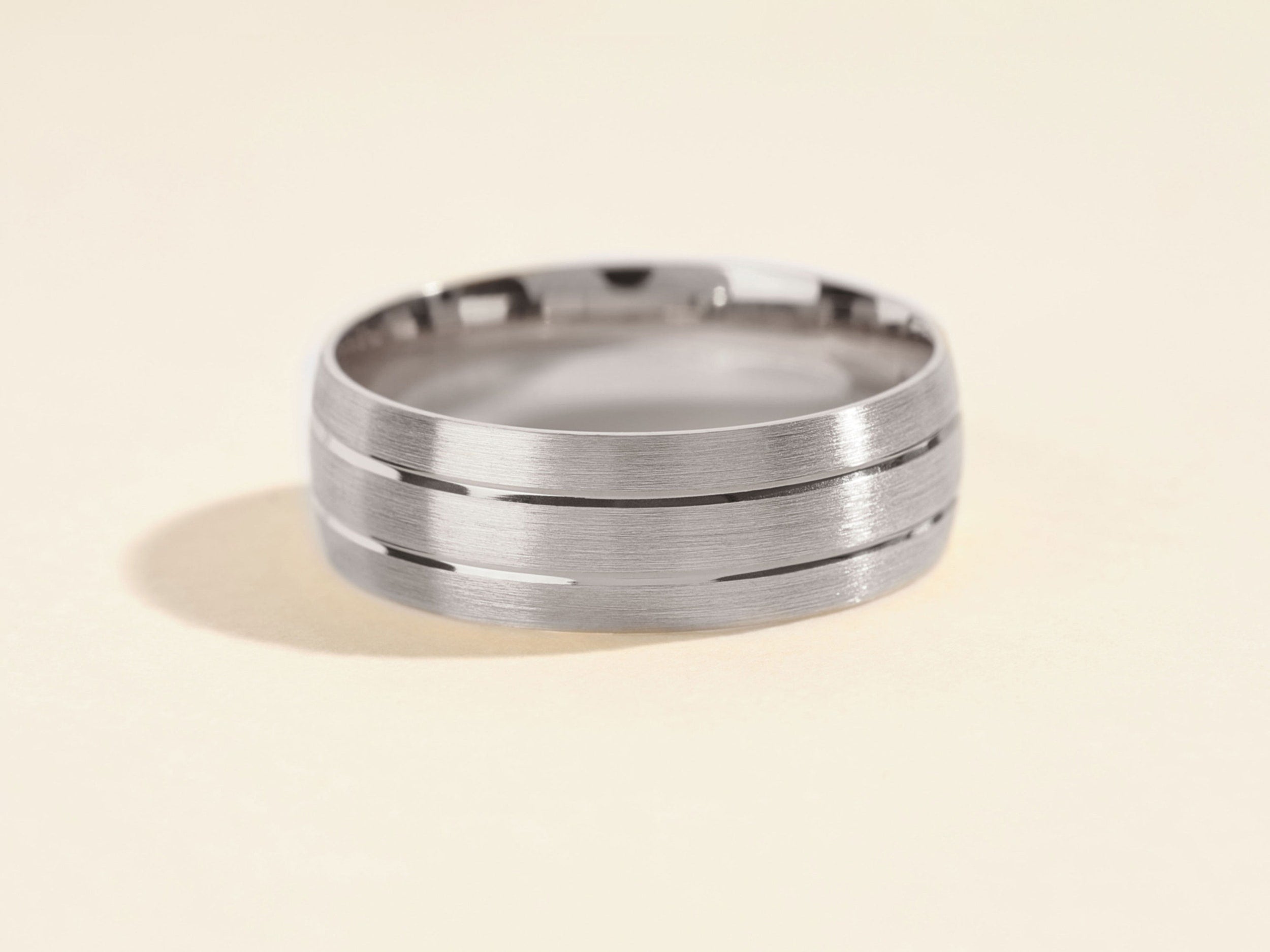 Men's Wedding Band with Matte Brushed Finish