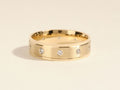 0.20 TCW Men's Band with Matte Finish and Ten Stone Wedding Band