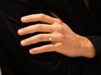 Matte Finish With A Beveled Men's Wedding Band