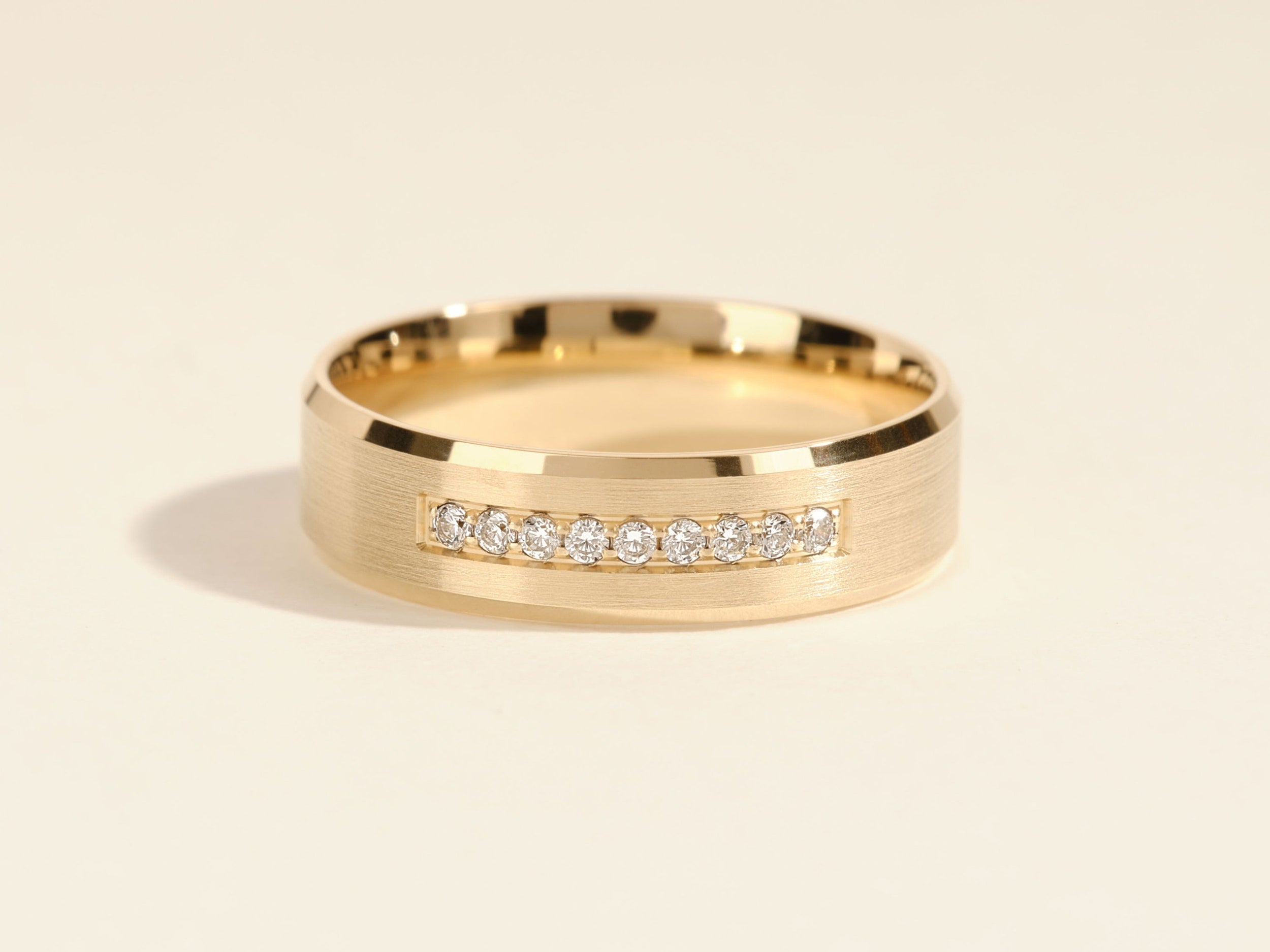 0.25 CT Men's Channel Setting Diamond Wedding Band
