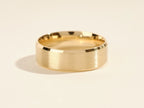 Men's Wedding Band Brushed and Shinny Finish