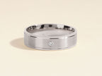 0.5 CT Men's Flush Set Diamond Wedding Band
