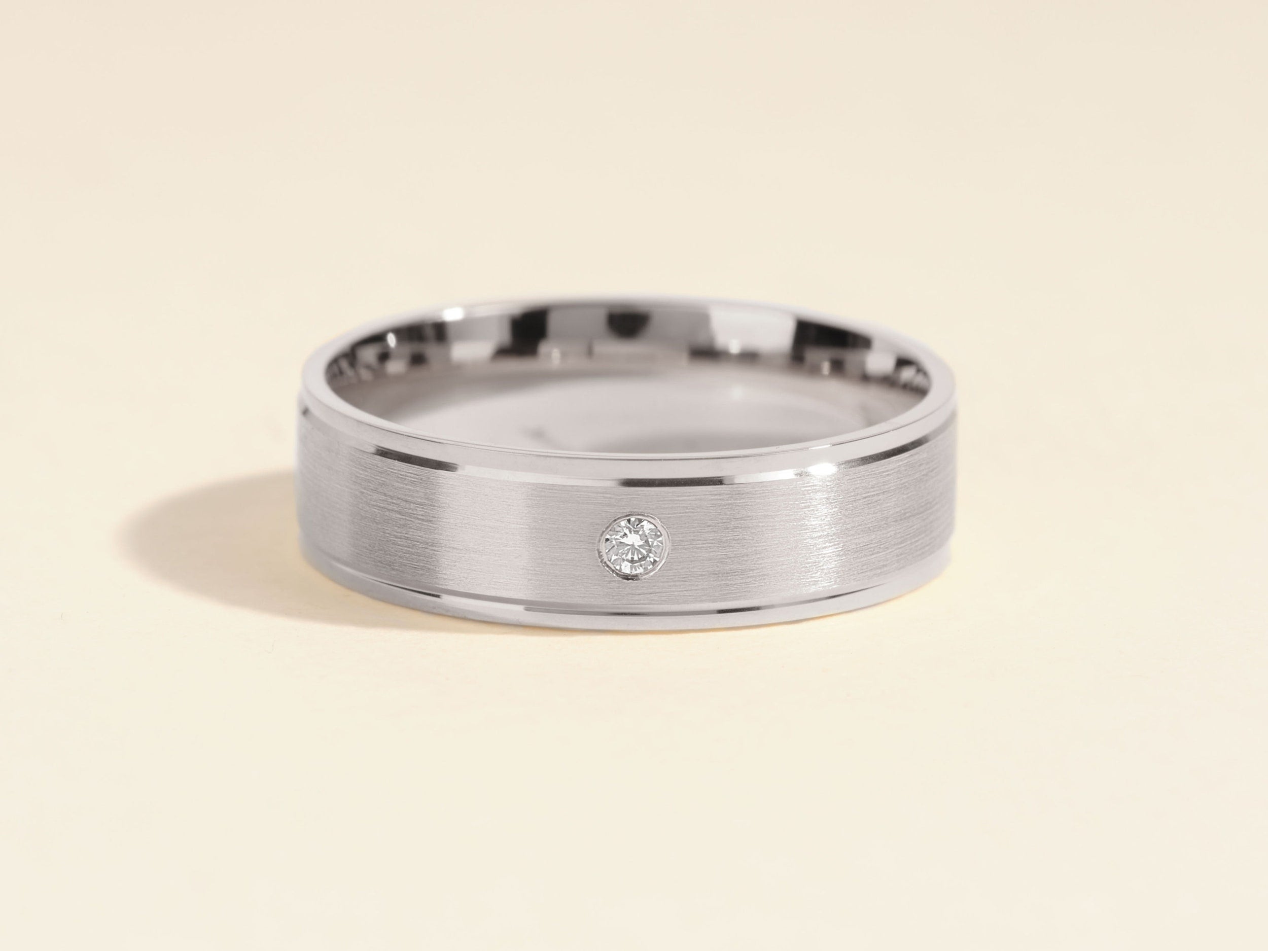 0.5 CT Men's Flush Set Diamond Wedding Band