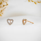 0.80 TCW Round Moissanite Diamond Stud Earrings