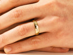 0.15 CT Round Cut Moissanite Three-Stone Men's Wedding Band
