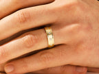 0.20 TCW Men's Band with Matte Finish and Ten Stone Wedding Band