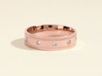 0.15 CT Round Ten-Stone Style Men's Wedding Band.