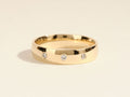 0.20 CT Round Three Stone Style Men's Wedding Band.