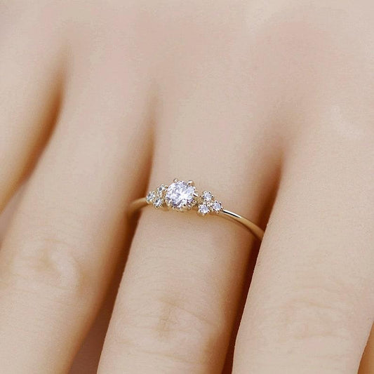 diamond engagement ring, minimalist ring diamond, engagement ring gold diamond