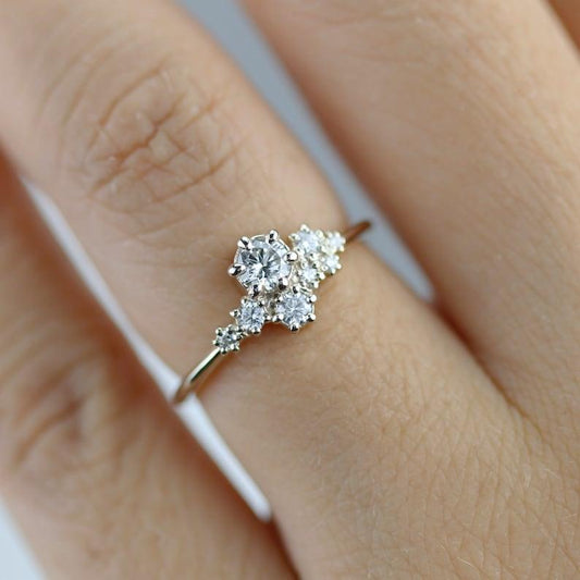 Unique Diamond engagement ring