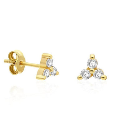 Trilogy Diamond Studs Earrings