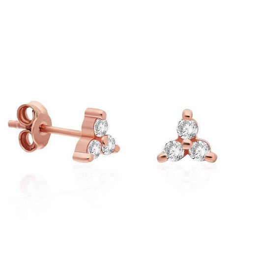 Trilogy Diamond Studs Earrings