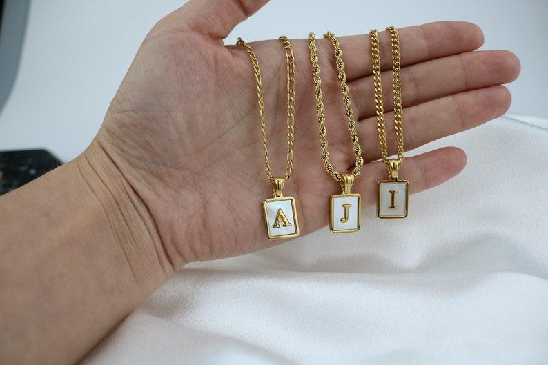 Customized A to Z 10k gold name necklace