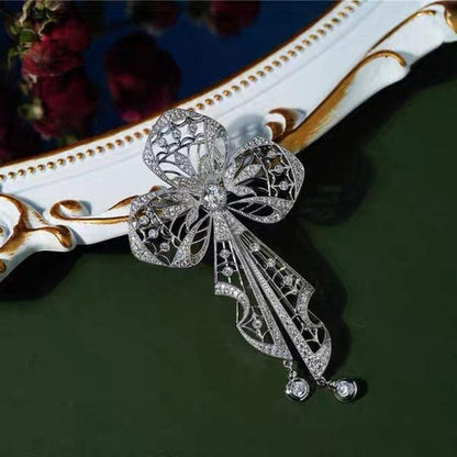 floting dreamland edwardian style diamond brooch pins