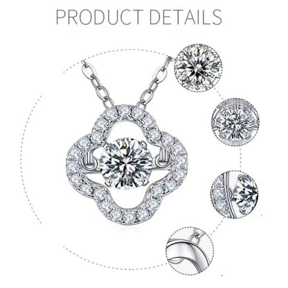 Elegance in Miniature: 0.5ct 5mm round Moissanite Charm Necklace