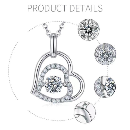 Enchanting 0.5ct Moissanite Necklace in a Classic Round Cut