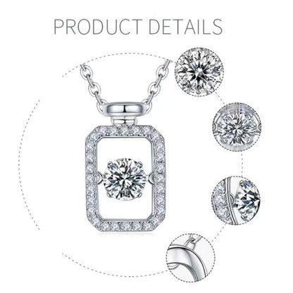 Shimmerig Brilliance: 0.5ct Moissanite Pendant | Fine jewelry | Elegant design