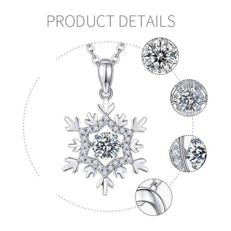 0.5ct 5mm Round Moissanite Pendant: Icy Radiance