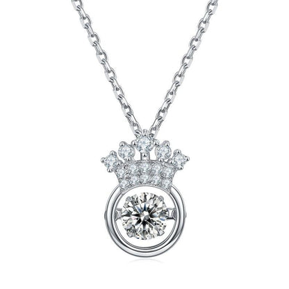 0.5ct 5mm Round Brilliant Moissanite Elegance: A Necklace to Remember