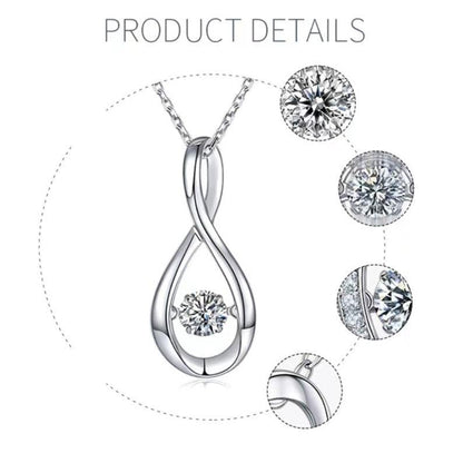 0.5ct 5mm Round Enchanting Moissanite Splendor: A Necklace of Timeless Beauty