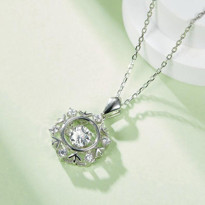 Shine Brighter: Celestial Moissanite Necklace 0.5ct 5mm Round