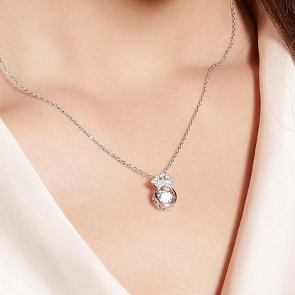 0.5ct 5mm Round Brilliant Moissanite Elegance: A Necklace to Remember