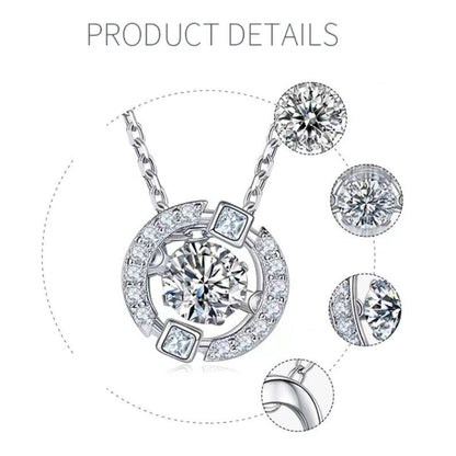 0.5ct 5mm Round A Touch of Luxury: Moissanite Necklace in Classic Style