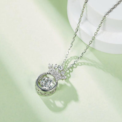 0.5ct 5mm Round Brilliant Moissanite Elegance: A Necklace to Remember