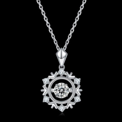 Shine Brighter: Celestial Moissanite Necklace 0.5ct 5mm Round