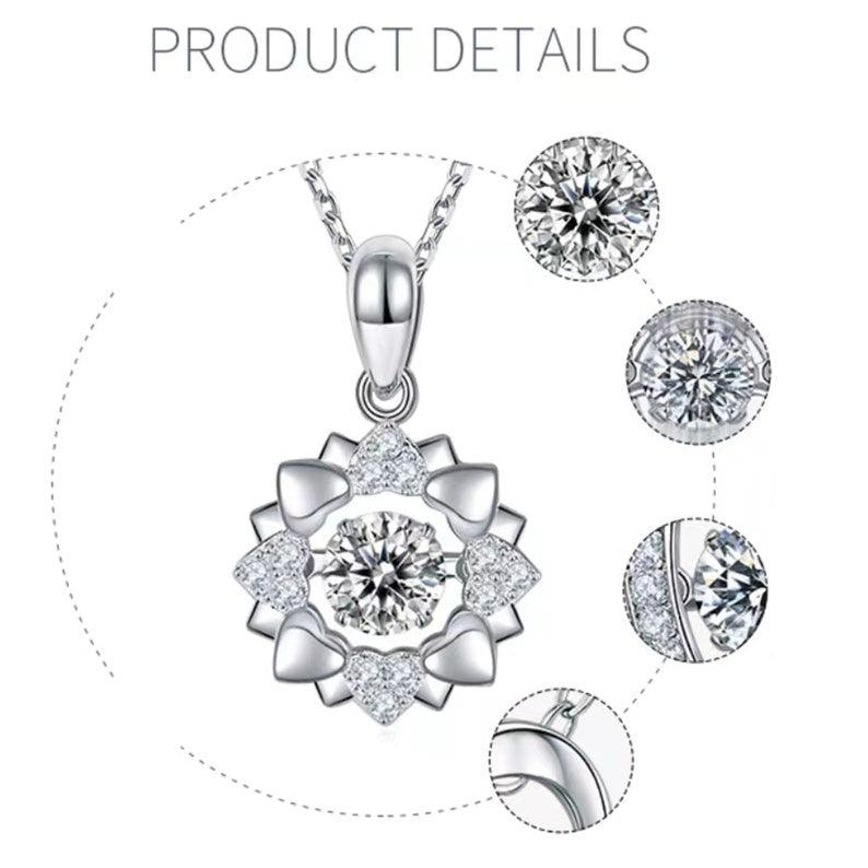 Captivating Simplicity: 0.5ct 5mm Round Moissanite Solitaire Pendant