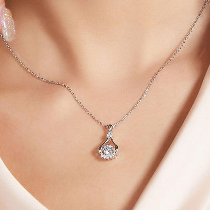 Radiant 0.5ct 5mm Round Moissanite Necklace: Timeless Elegance in Every Sparkle