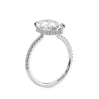 3.50 CT Radiant Moissanite Pave Setting Engagement Ring