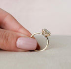 3.50 CT Radiant Cut Moissanite Halo Setting Engagement Ring
