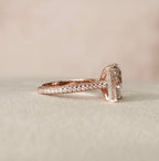 5.50 CT Radiant Moissanite Pave Setting Engagement Ring