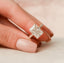 5.50 CT Radiant Moissanite Pave Setting Engagement Ring