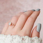 1.50 CT Radiant Moissanite Dainty Style Engagement Ring