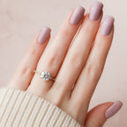 2.0 CT Cushion Moissanite Pave Style Engagement Ring