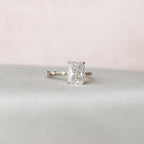3.50 CT Radiant Cut Moissanite Dainty Engagement Ring