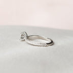 1.50 CT Round Cut Moissanite Pave Setting Engagement Ring