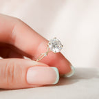 2.50 CT Round Moissanite Nature Inspired Twig Style Engagement Ring