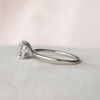 2.0 CT Round Moissanite Hidden Halo Setting Engagement Ring