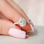 3.0 CT Oval Moissanite Pave Setting Engagement Ring