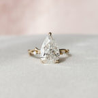 2.50 CT Pear Cut Nature Inspired Twig Style Moissanite Engagement Ring