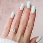 2.0 CT Cushion Moissanite Pave Style Engagement Ring