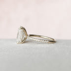 3.50 CT Radiant Cut Pave Moissanite Engagement Ring